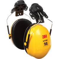 Peltor Optime 98 Series Earmuffs, Cap Mount, 23 NRR dB Waymarc Industries Inc