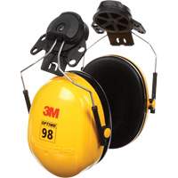 Peltor Optime 98 Series Earmuffs, Cap Mount, 23 NRR dB Waymarc Industries Inc