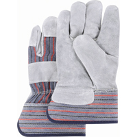 Gants d'ajusteur de premi&egrave;re qualit&eacute; &agrave; dos refendu, Moyen, Paume en Cuir de vache refendu, Doublure en Coton Waymarc Industries Inc