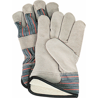 Winter-Lined Fitters Gloves, Large, Split Cowhide Palm, Cotton Fleece Inner Lining Waymarc Industries Inc