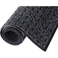 Tire-Track Entrance Mat, Wiper/Scraper, 4' x 6' x 3/8", Charcoal Waymarc Industries Inc