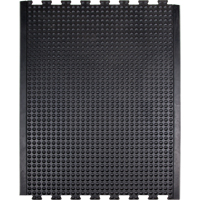 Tapis antifatigue en d&ocirc;me, &agrave; bulles, 3' x 4' x 1/2", Noir, Caoutchouc Waymarc Industries Inc