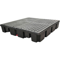 Nestable Spill Pallet Without Drain, 66 US gal. Spill Capacity, 49" x 49" x 10.5" SDM227 | Waymarc Industries Inc