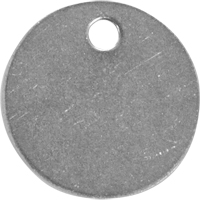 &eacute;tiquettes vierges, Acier inoxydable, 1,25" dia. Waymarc Industries Inc
