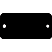 &eacute;tiquettes vierges, Aluminium, 3" la x 1" h Waymarc Industries Inc