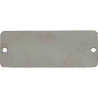 &eacute;tiquettes vierges, Acier inoxydable, 3" la x 1" h Waymarc Industries Inc