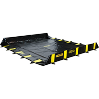 Bermes Rigid-Lock QuickBerm, Capacit&eacute; 745 gal. US, 10' la x 10' lo x 12" h, Paroi &agrave; piquets Waymarc Industries Inc