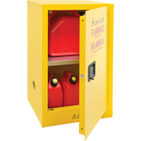 Flammable Storage Cabinet, 12 gal., 1 Door, 23" W x 35" H x 18" D Waymarc Industries Inc