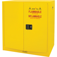 Flammable Storage Cabinet, 30 gal., 2 Door, 43" W x 44" H x 18" D SDN646 | Waymarc Industries Inc