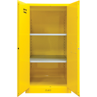 Flammable Storage Cabinet, 60 gal., 2 Door, 34" W x 65" H x 34" D SDN648 | Waymarc Industries Inc