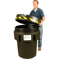 Ultra-Recycled Overpack&reg; Salvage Drum, 95 gal., Stationary Waymarc Industries Inc