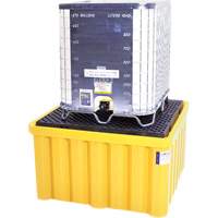 Ultra-IBC Spill Pallet&reg; with Drain, 400 US gal. Spill Capacity, 58.75" x 58.75" x 33" Waymarc Industries Inc