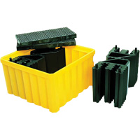 Ultra-IBC Spill Pallet&reg; with Drain, 400 US gal. Spill Capacity, 58.75" x 58.75" x 33" Waymarc Industries Inc