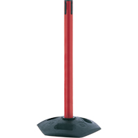 Single Line Heavy Duty Receiver Post, 38" High, Red Waymarc Industries Inc