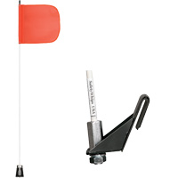 Safety Whip&reg; Light-Duty Whips, Window Mount, 5' High, Orange Waymarc Industries Inc