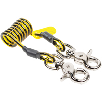Coil Tool Tether, Coil, Dual Latch Waymarc Industries Inc