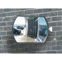 Roundtangular Convex Mirror with Telescopic Arm, 12" H x 18" W, Indoor/Outdoor Waymarc Industries Inc