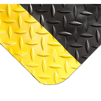 Smart Mats No.497, Diamond, 2' x 10' x 1", Black/Yellow, PVC/Urethane Waymarc Industries Inc