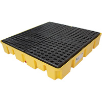 Poly-Slim-Line Spill Pallet without Drain, 66 US gal. Spill Capacity, 49" x 49" x 8.75" Waymarc Industries Inc