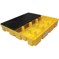 Poly-Slim-Line Spill Pallet without Drain, 66 US gal. Spill Capacity, 49" x 49" x 8.75" Waymarc Industries Inc