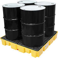 Poly-Slim-Line Spill Pallet without Drain, 66 US gal. Spill Capacity, 49" x 49" x 8.75" Waymarc Industries Inc