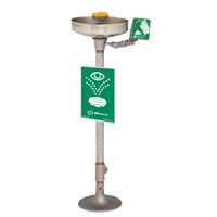 Axion&reg; Eye/Face Wash Station, Pedestal Installation, Stainless Steel Bowl Waymarc Industries Inc