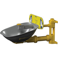 Halo Eyewash Stations, Wall-Mount Installation, Stainless Steel Bowl Waymarc Industries Inc