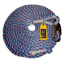 Rope Lifeline with Snap Hook, Polyester/Polypropylene SEC131 | Waymarc Industries Inc