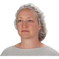 Non-Woven Bouffant Caps, Polypropylene, 21"/Large, White Waymarc Industries Inc