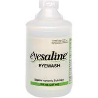 Saline Eyewash Bottles, Full Bottle, 8 oz. Waymarc Industries Inc