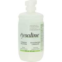 Saline Eyewash Bottles, Full Bottle, 16 oz. Waymarc Industries Inc