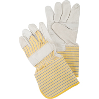 Patch Palm Fitters Gloves, Large, Grain Cowhide Palm, Cotton Inner Lining Waymarc Industries Inc