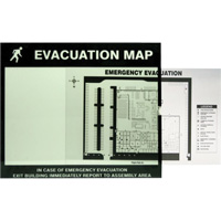 Evacuation Map Holder Clear Insert SEC867 | Waymarc Industries Inc