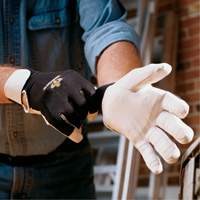 Gants antivibrations Air Glove, Taille Moyen, Paume Cuir perl&eacute; Waymarc Industries Inc