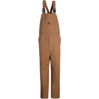 Flame-Resistant Duck Lined Bib Overalls, Medium, Brown Waymarc Industries Inc