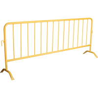 Portable Barrier, Interlocking, 102" L x 40" H, Yellow SEE396 | Waymarc Industries Inc
