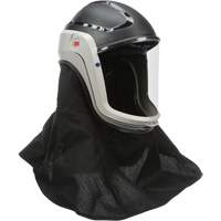 Assemblage de casque Versaflo avec visi&egrave;re de premi&egrave;re qualit&eacute; et enveloppe r&eacute;sistante aux flammes, Universel, Casque rigide, Bavette Simple Waymarc Industries Inc
