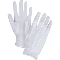 Parade/Waiter's Gloves, Cotton, Hemmed Cuff, X-Large SEE796 | Waymarc Industries Inc