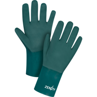 Gants verts &agrave; double enduit, 12" lo, PVC, Doublure en Jersey de coton, 70 mils Waymarc Industries Inc