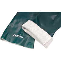 Gants verts &agrave; double enduit, 14" lo, PVC, Doublure en Jersey de coton, 70 mils Waymarc Industries Inc