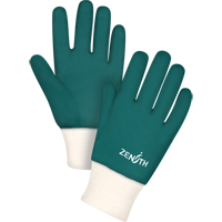 Gants verts &agrave; double enduit, 10" lo, PVC, Doublure en Jersey de coton, 70 mils Waymarc Industries Inc