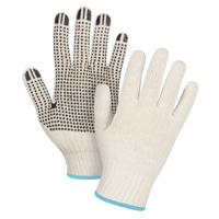 Gants l&eacute;gers tricot&eacute;s &agrave; pois, Poly/coton, Un c&ocirc;t&eacute;, Calibre 7, T-Grand Waymarc Industries Inc
