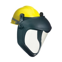 Uvex<sup>®</sup> Bionic™ Faceshield with Hardhat Adapter, Polycarbonate, Meets CSA Z94.3/ANSI Z87+ SEF151 | Waymarc Industries Inc