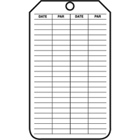 &eacute;tiquettes de s&eacute;curit&eacute; d'inspection et de contr&ocirc;le de l'&eacute;tat de l'&eacute;quipement, Plastique, 3-1/8" la x 5-7/8" h, Français Waymarc Industries Inc