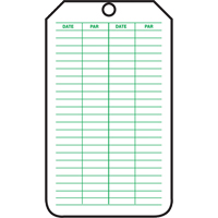 &eacute;tiquettes de s&eacute;curit&eacute; d'inspection et de contr&ocirc;le de l'&eacute;tat de l'&eacute;quipement, Plastique, 3-1/8" la x 5-7/8" h, Français Waymarc Industries Inc