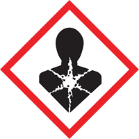 GHS Pictogram Labels, Vinyl, Roll, 4" L x 4" W Waymarc Industries Inc