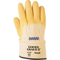 Golden Grab-It&reg; II Gloves, 10/X-Large, Rubber Latex Coating, 13 Gauge, Nylon Shell Waymarc Industries Inc