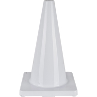 Coloured Traffic Cone, 18", White SEH135 | Waymarc Industries Inc