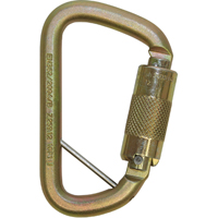 Rollgliss™ Technical Rescue Offset D Fall Arrest Carabiner, Steel, 3600 lbs Capacity SEH168 | Waymarc Industries Inc