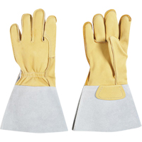Lineman's Glove, Large, Grain Cowhide Palm, Cotton Inner Lining Waymarc Industries Inc